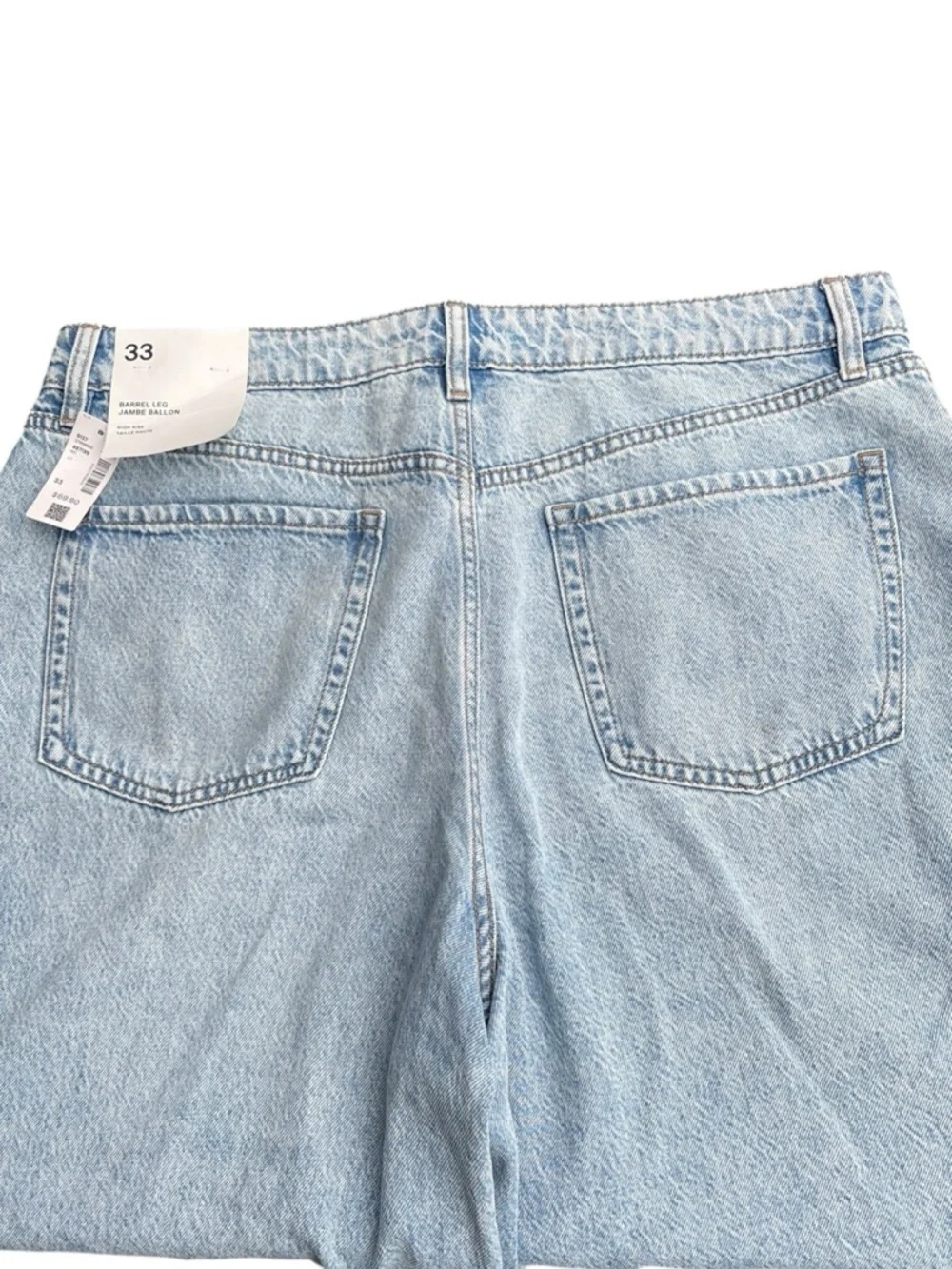 NWT Reitmans Light Blue High Rise Barrel Leg Jeans (33x28) - Picture 7 of 12